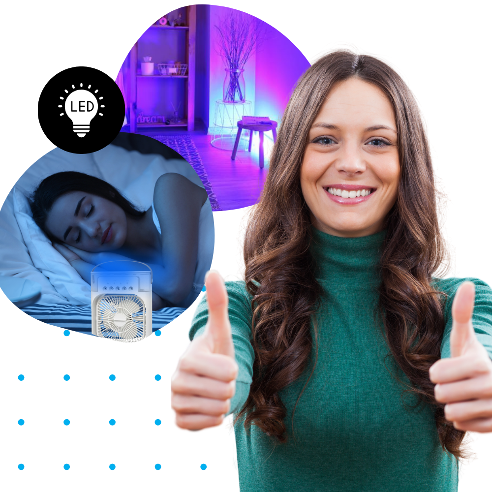 Hydrokølende lille transportabelt klimaanlæg
- Ozerty