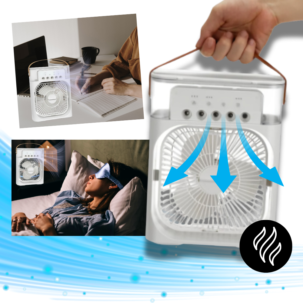 Hydrokølende lille transportabelt klimaanlæg
- Ozerty