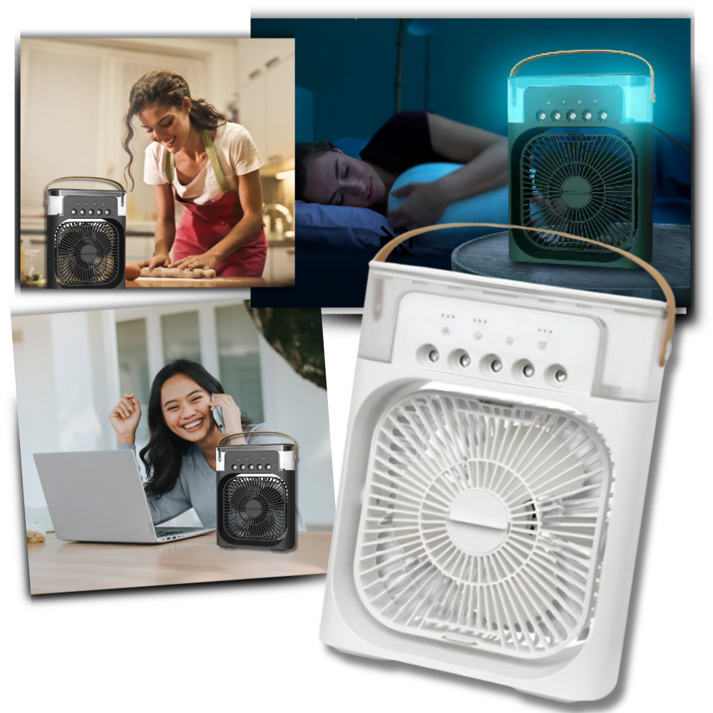 Hydrokølende lille transportabelt klimaanlæg
- Ozerty