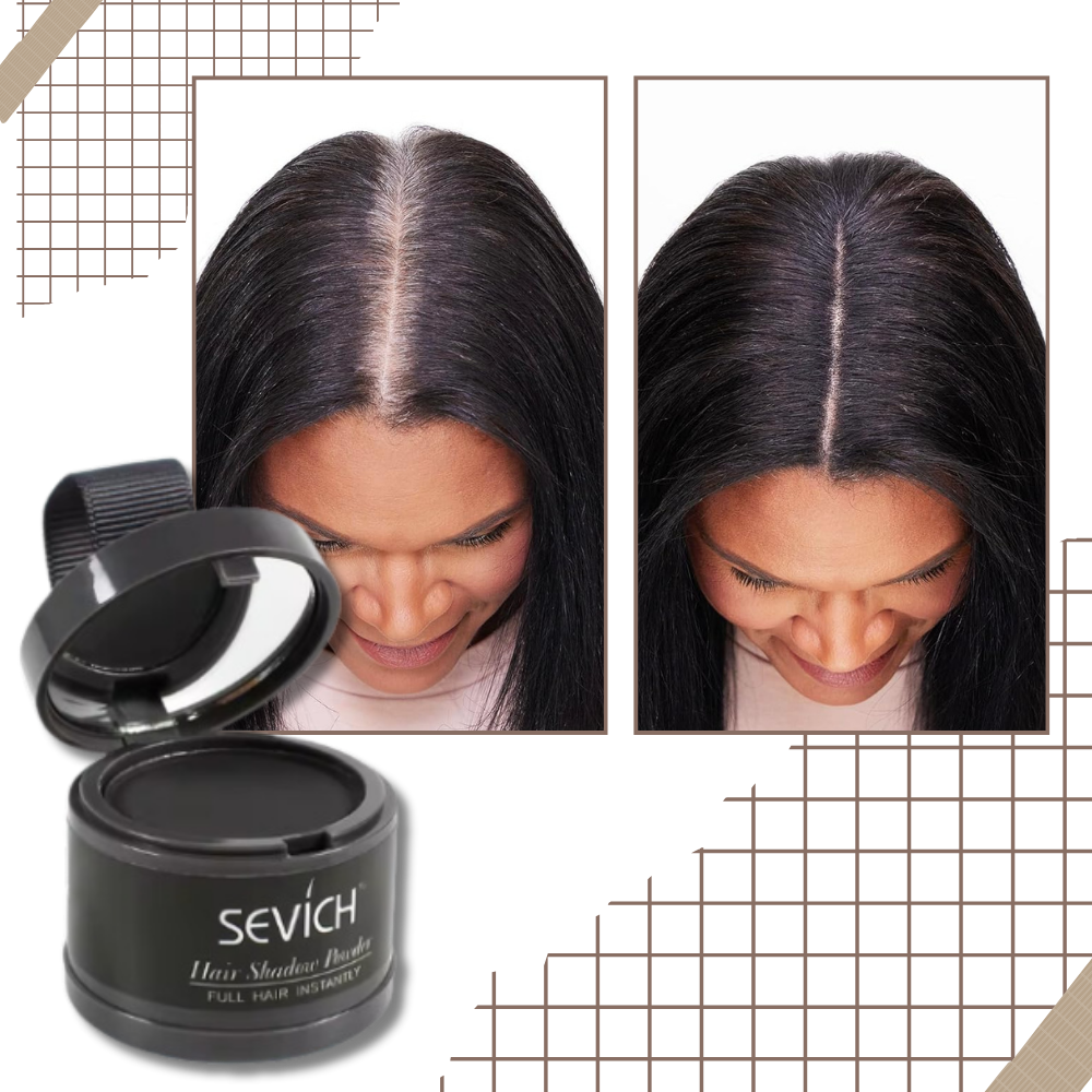 Pudder til øjeblikkelig dækning af hårrødder - Ozerty