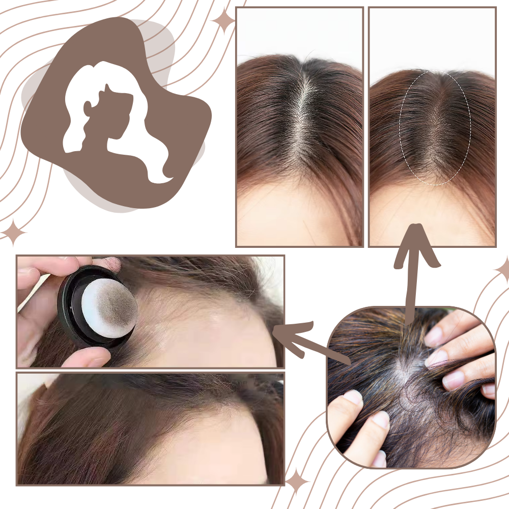 Pudder til øjeblikkelig dækning af hårrødder - Ozerty