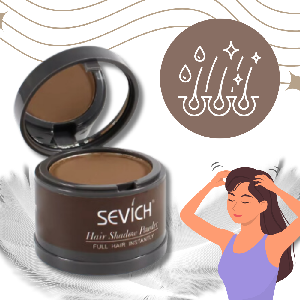 Pudder til øjeblikkelig dækning af hårrødder - Ozerty