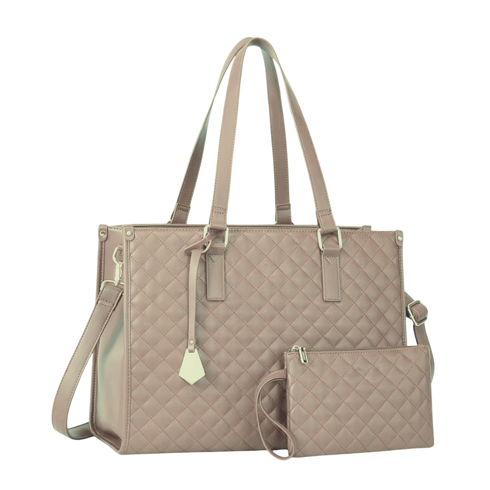 Isoleret Carry-All Tote Bag -Beige - Ozerty