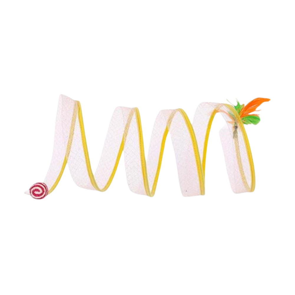 Interaktiv kompakt kattetunnel
-Gul Sisal - Ozerty