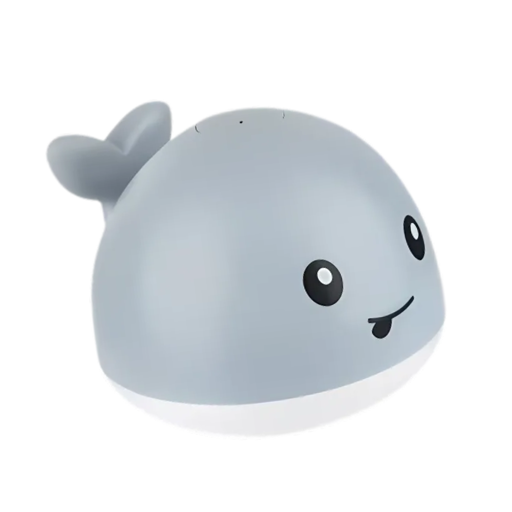 Interaktiv lysende legetøjshval til badning -Grå - Ozerty
