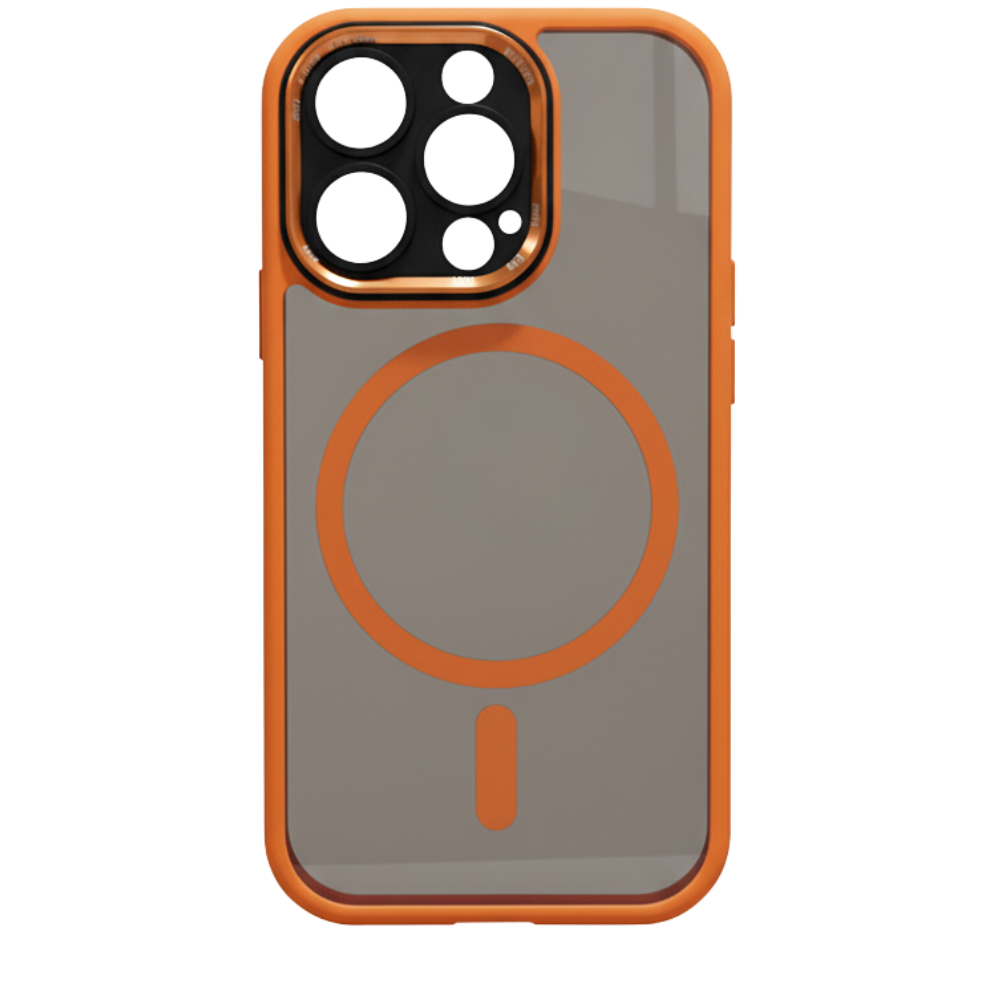 Magnetisk Stødsikker iPhone-cover -Orange - Ozerty