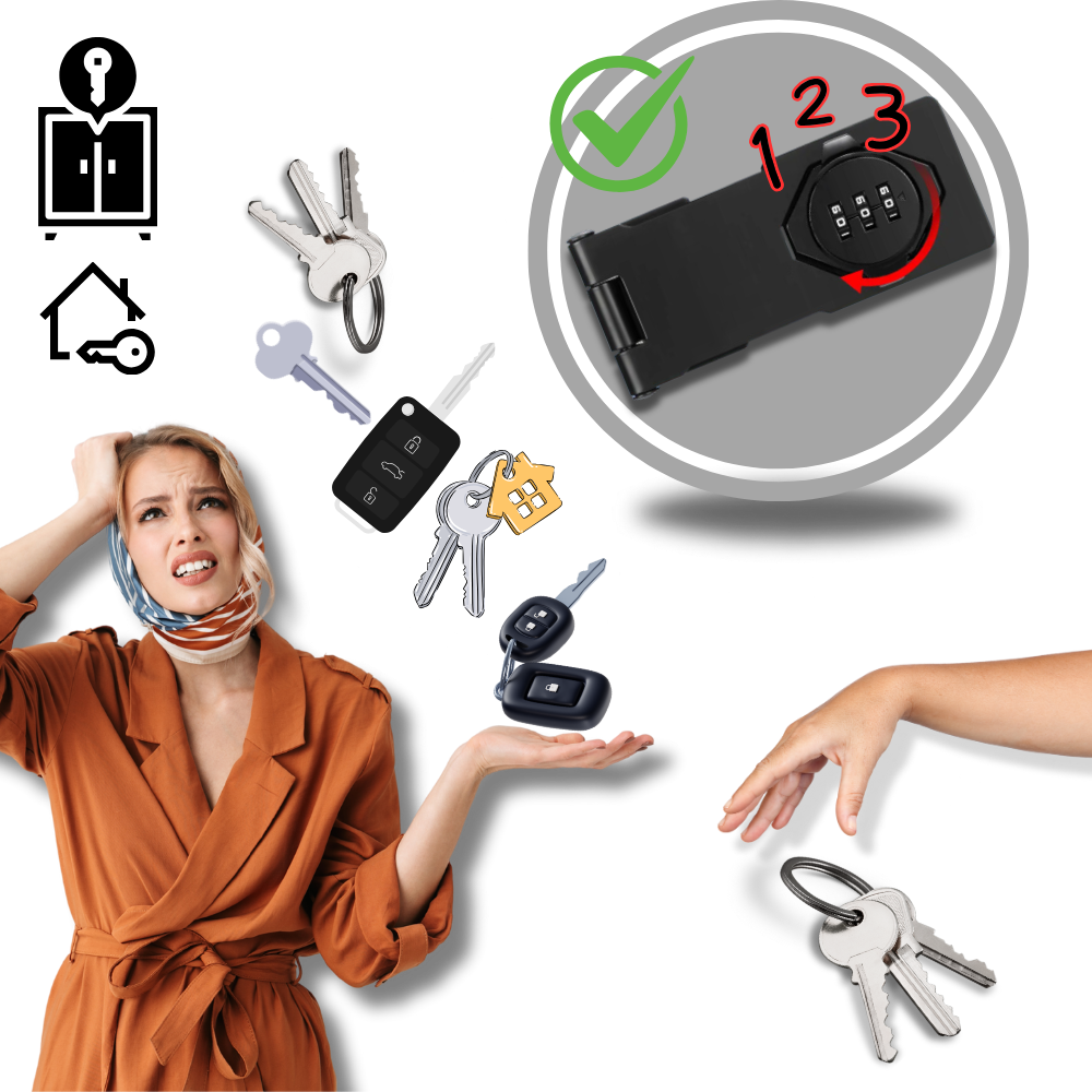 Nøglefri skabslås med hurtig montering
- Ozerty