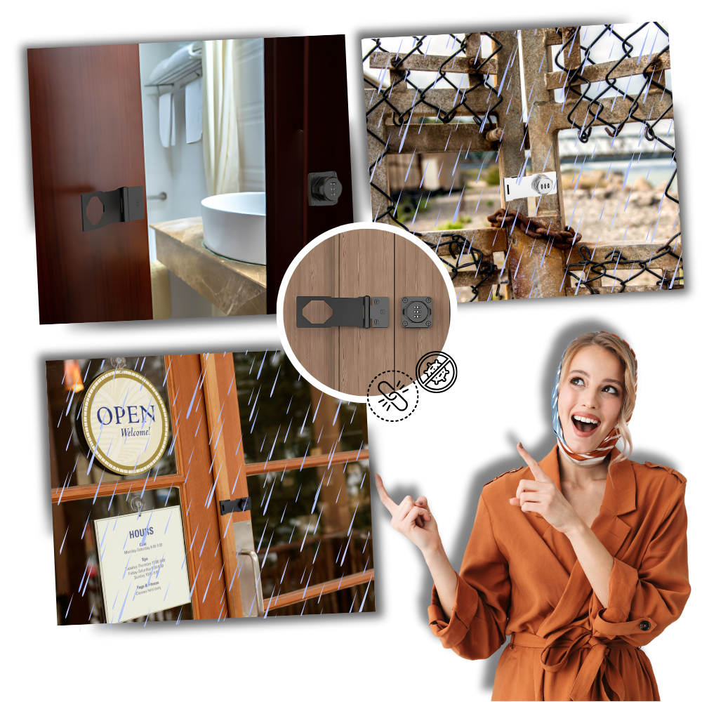 Nøglefri skabslås med hurtig montering
- Ozerty