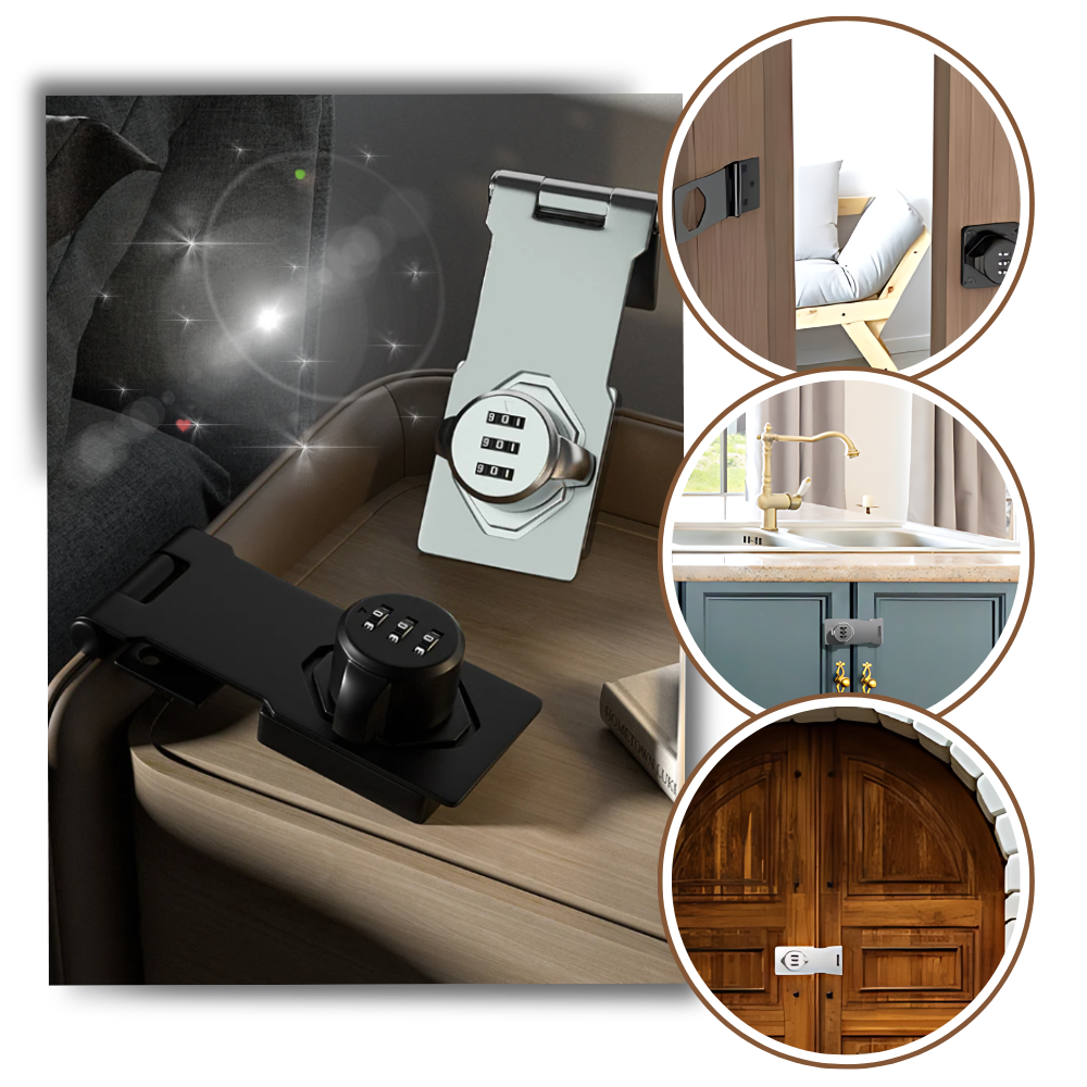 Nøglefri skabslås med hurtig montering
- Ozerty