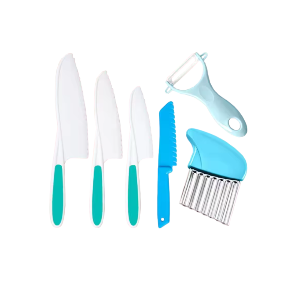 Børnevenligt Køkkensæt -Blå - Ozerty