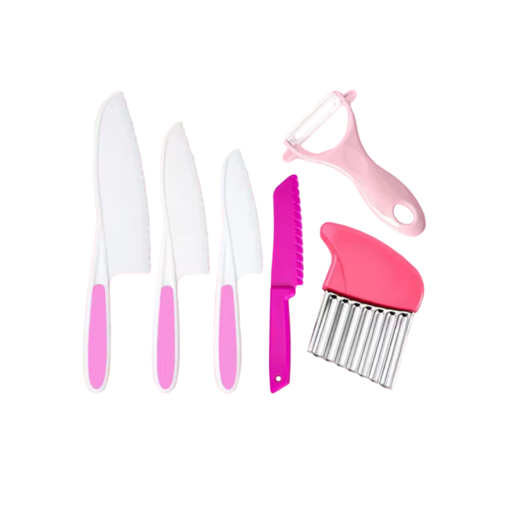 Børnevenligt Køkkensæt -Lyserød - Ozerty