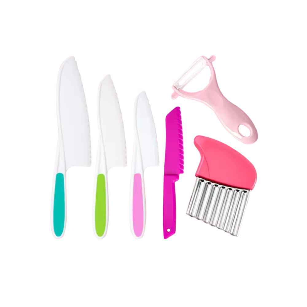 Børnevenligt Køkkensæt -Lyserød - Ozerty