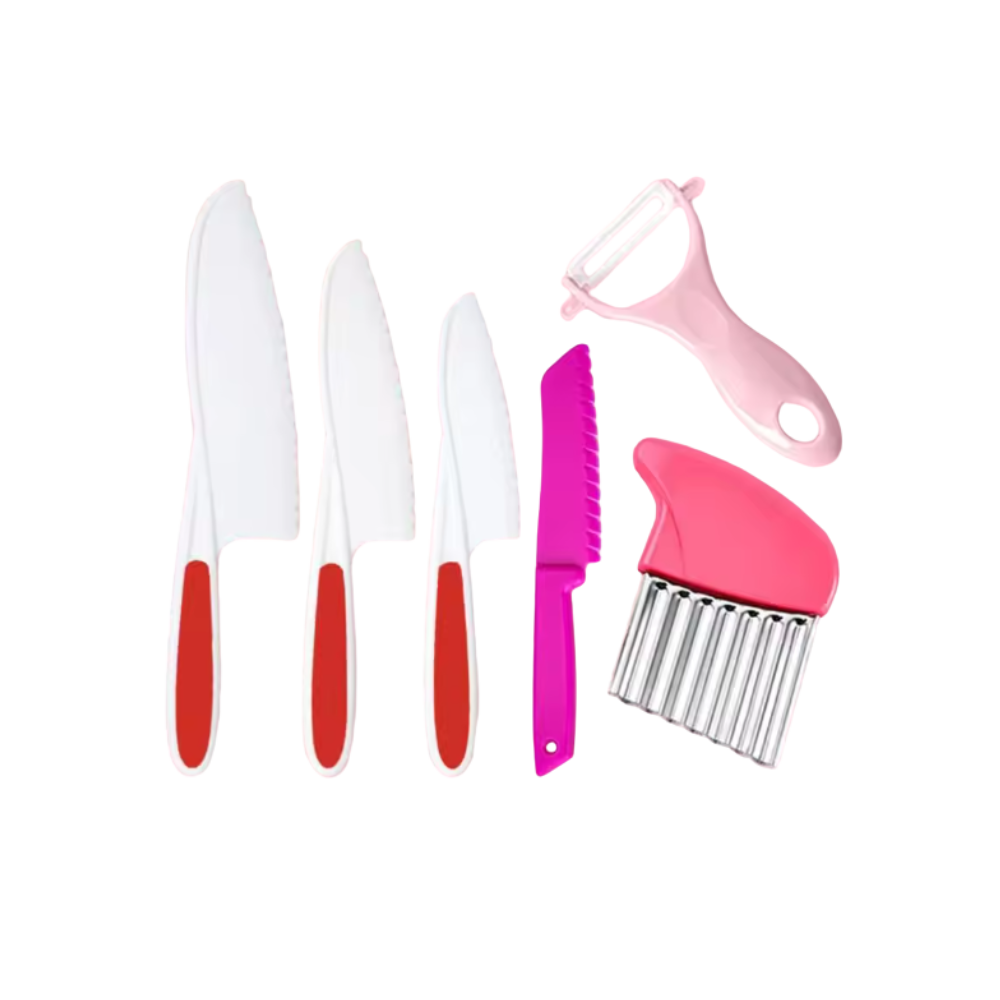 Børnevenligt Køkkensæt -Rød - Ozerty