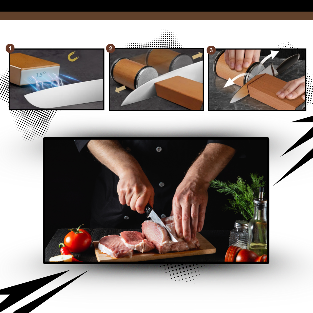 KnifeGlide Præcisionssliber - Ozerty