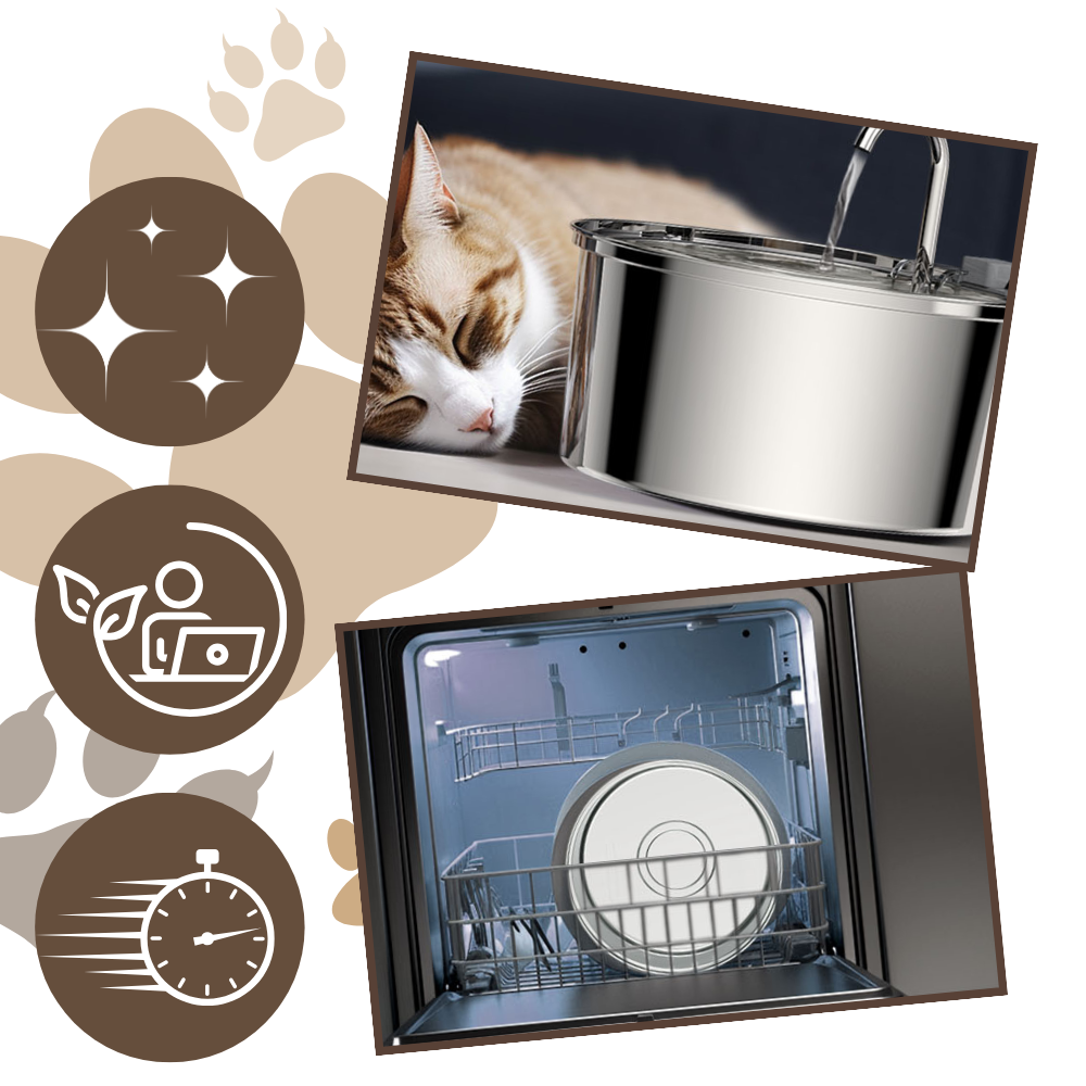 Drikkefontæne med stor kapacitet til katte - Ozerty