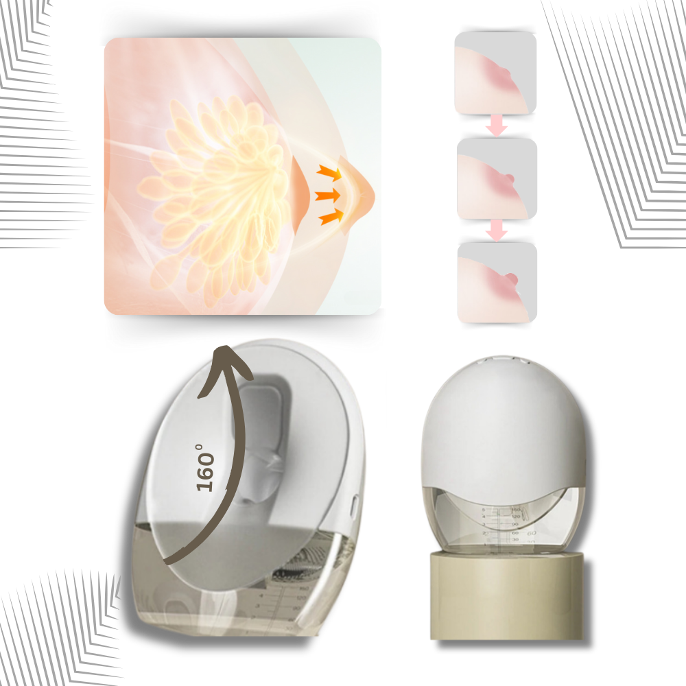 Håndfri brystpumpe til forebyggelse af lækage
- Ozerty