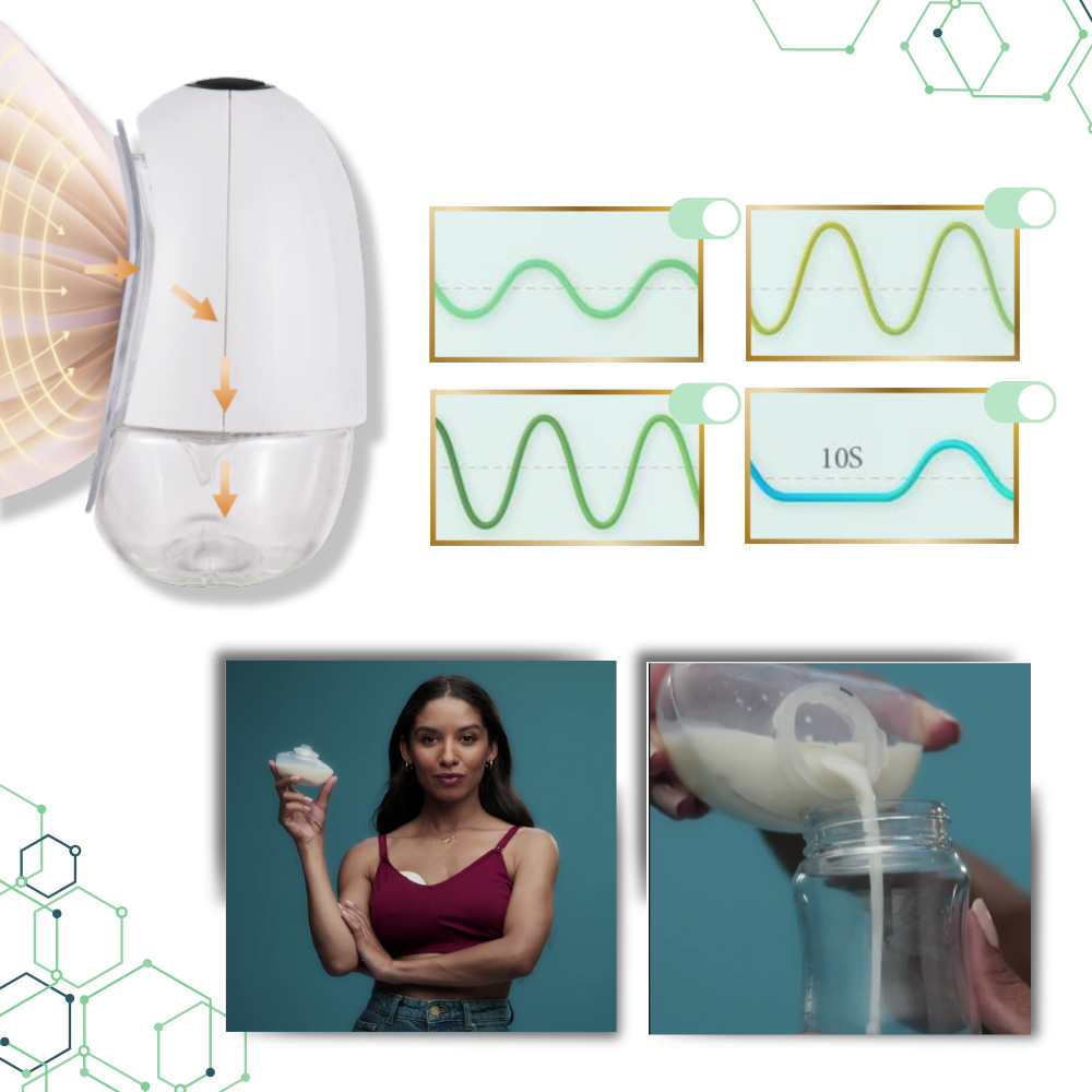 Håndfri brystpumpe til forebyggelse af lækage
- Ozerty