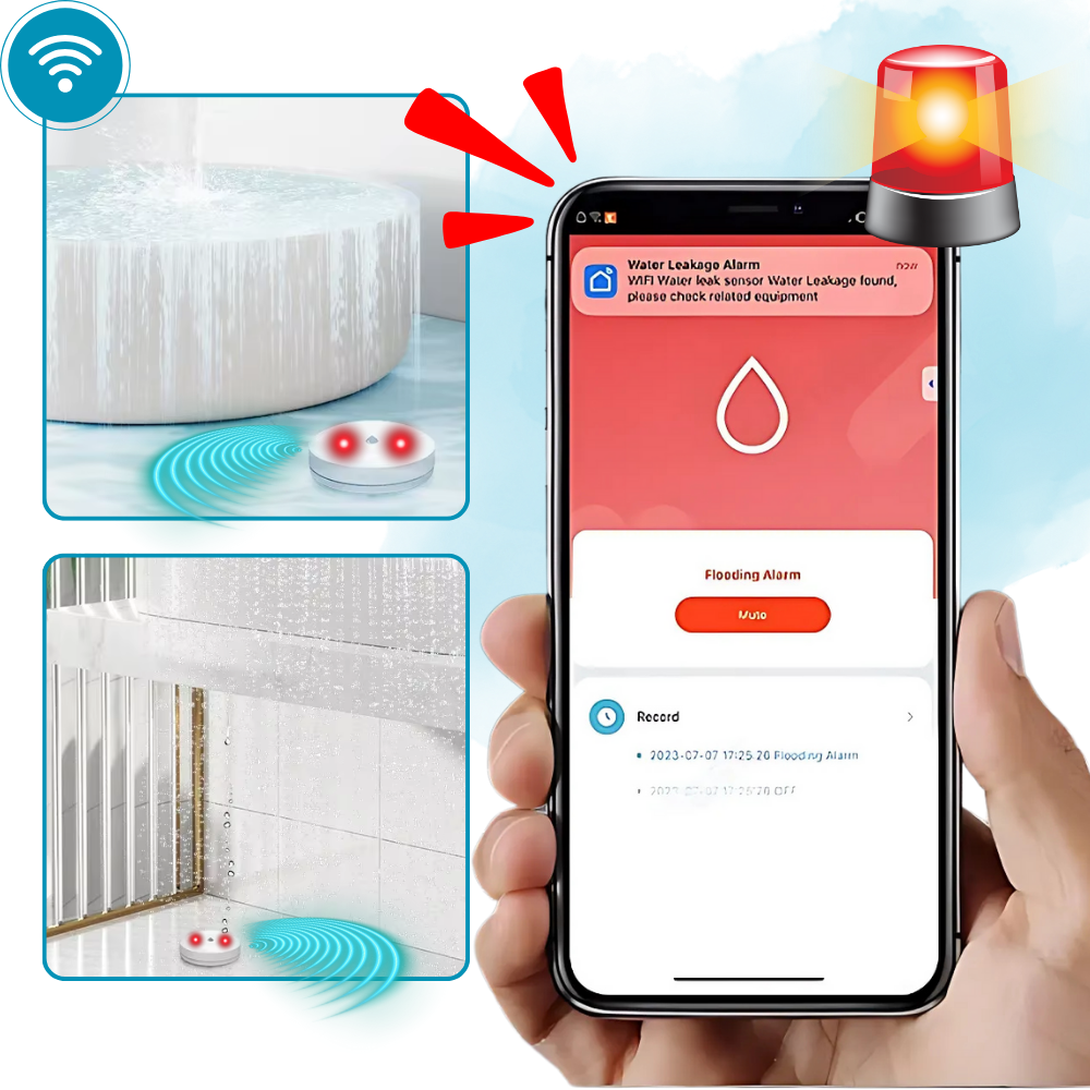 LeakLock Trådløs Sensor - Ozerty