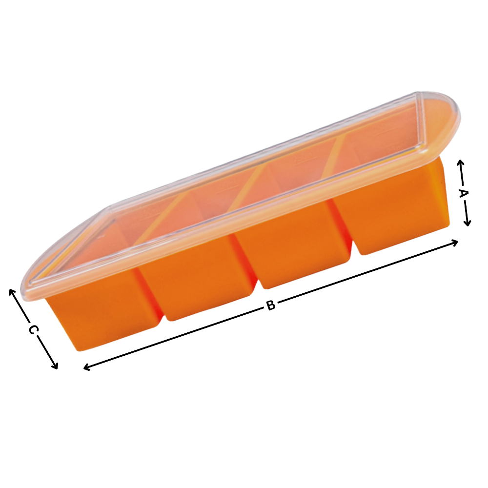 Bakke med læksikret låg til suppeterninger - Ozerty