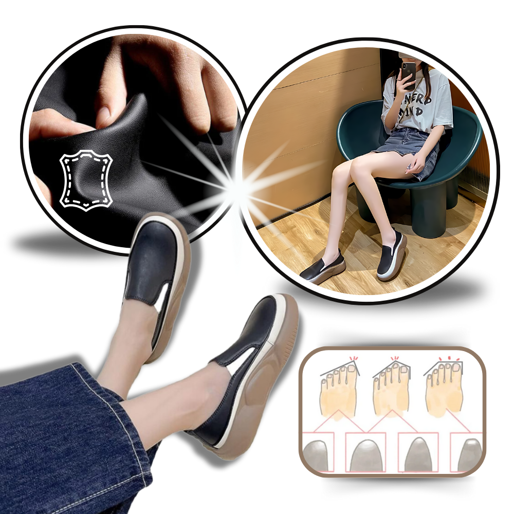 Lette bløde loafers med plateausål
- Ozerty