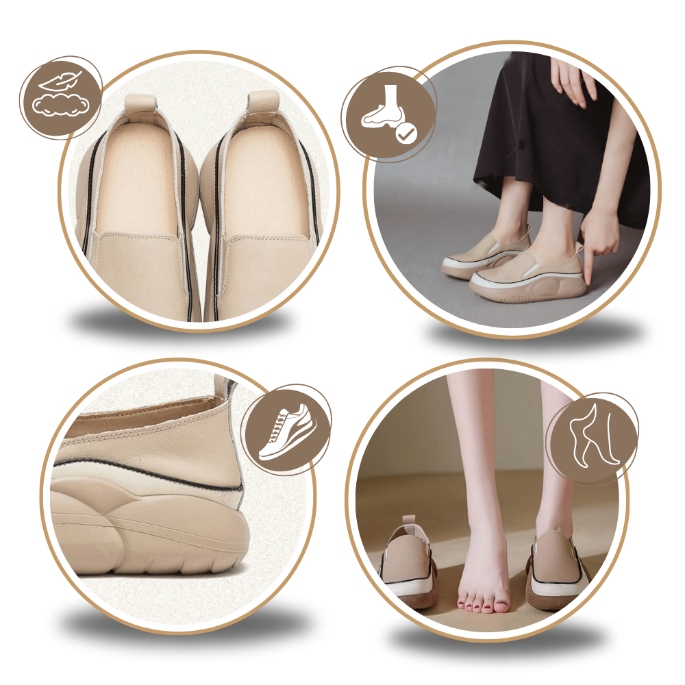 Lette bløde loafers med plateausål
- Ozerty