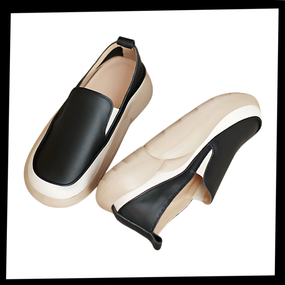 Lette bløde loafers med plateausål
- Ozerty