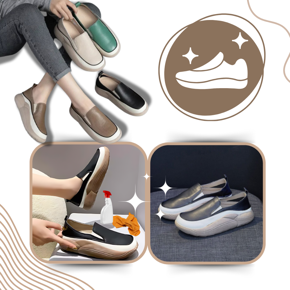 Lette bløde loafers med plateausål
- Ozerty