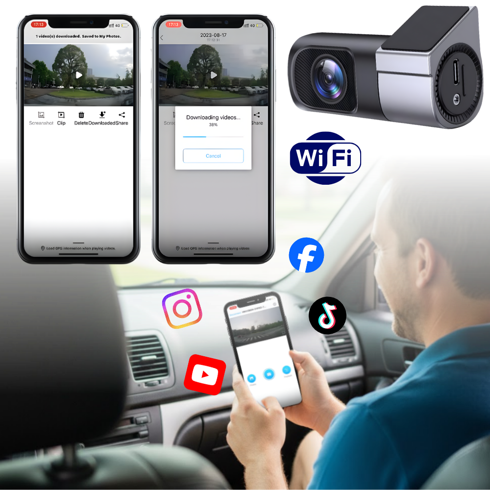 Loop Record Night Dash Camera - Ozerty