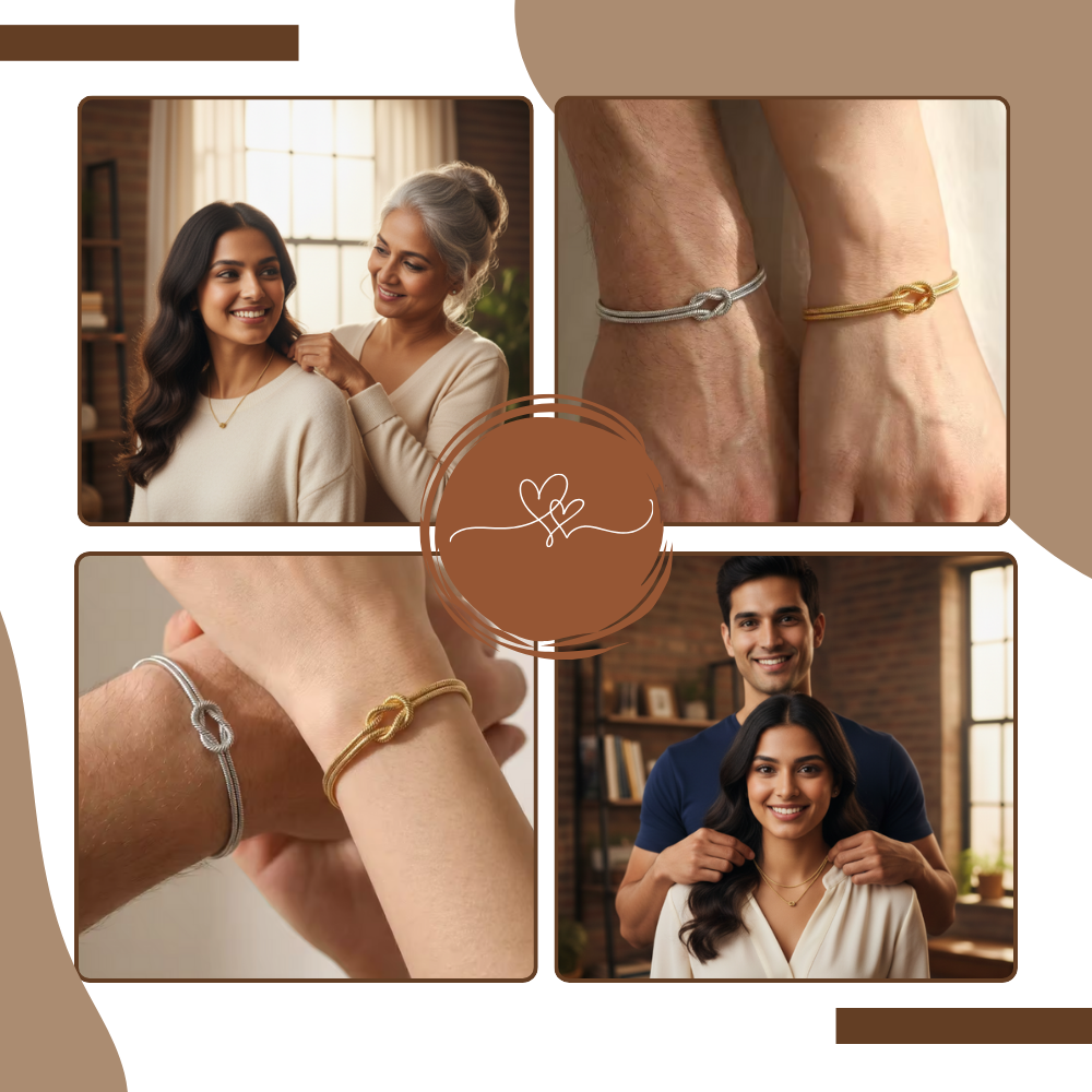 Love Knot halskæde og armbånd - Ozerty