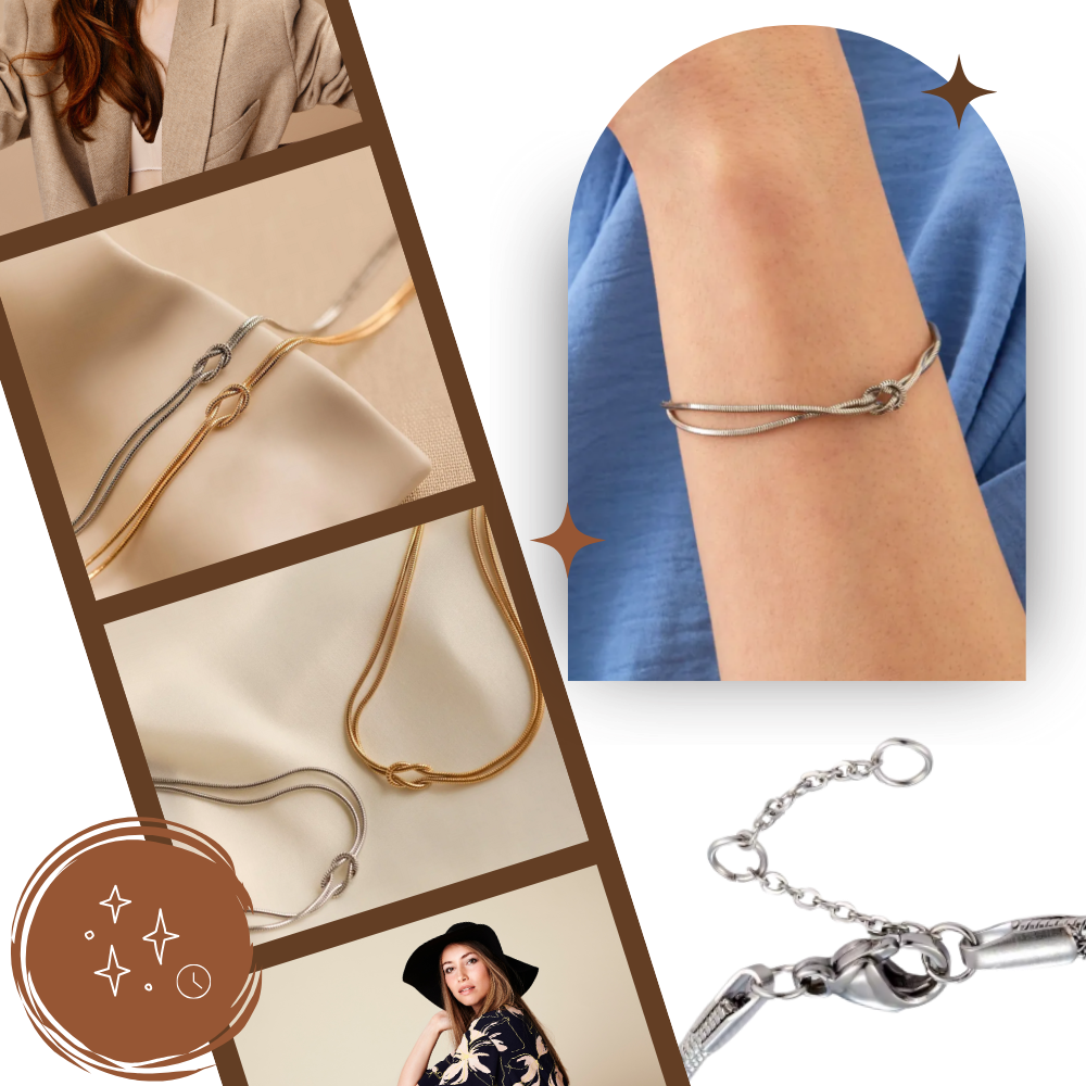 Love Knot halskæde og armbånd - Ozerty