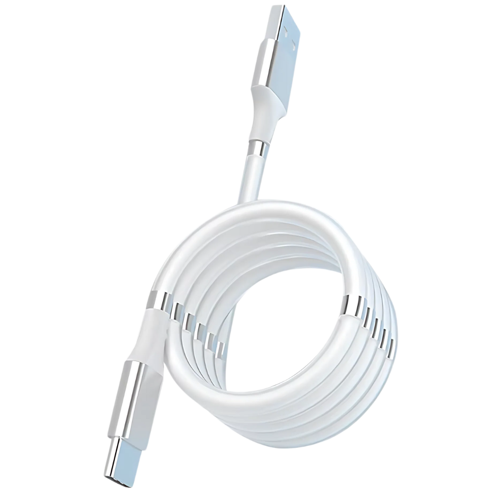 Magnetisk Flex USB-kabel -Hvid - Ozerty