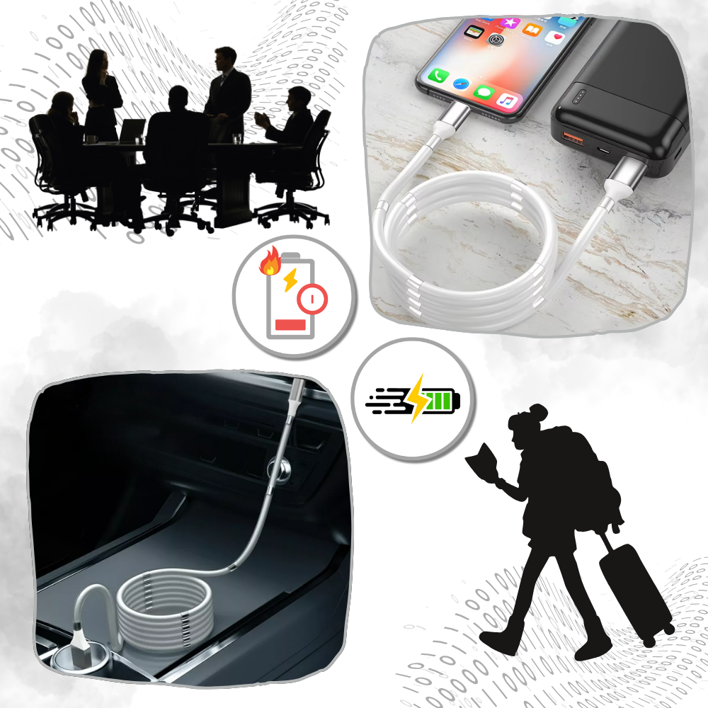 Magnetisk Flex USB-kabel - Ozerty