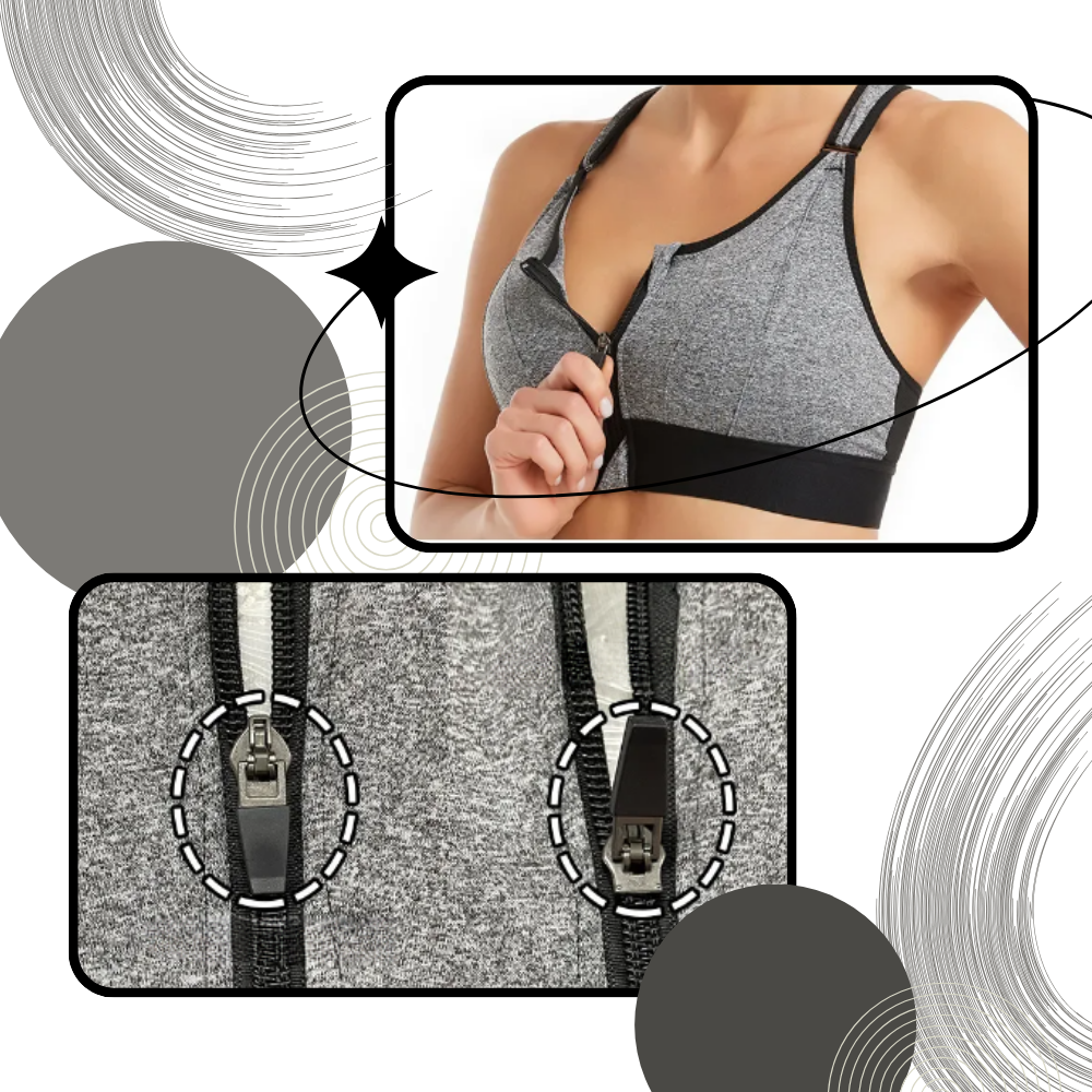 Sports-BH med racerback og maksimal støtte - Ozerty