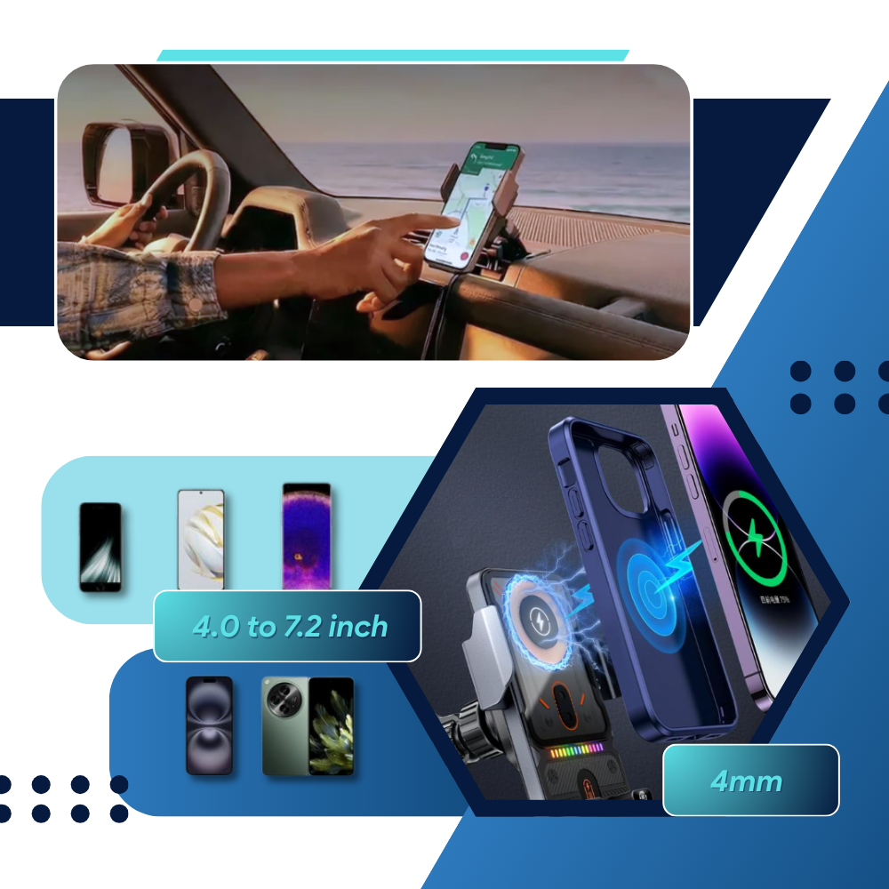 Miles Confidence bilholder med oplader - Ozerty