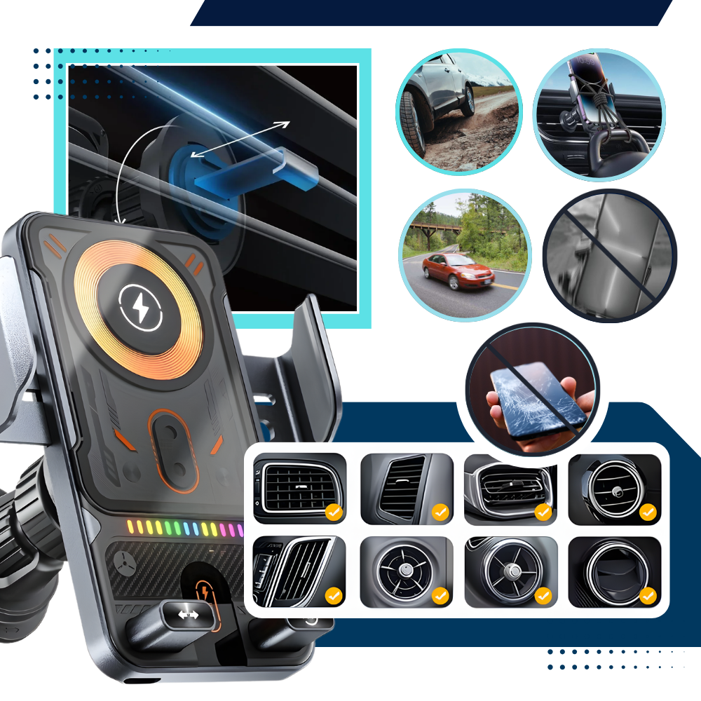 Miles Confidence bilholder med oplader - Ozerty