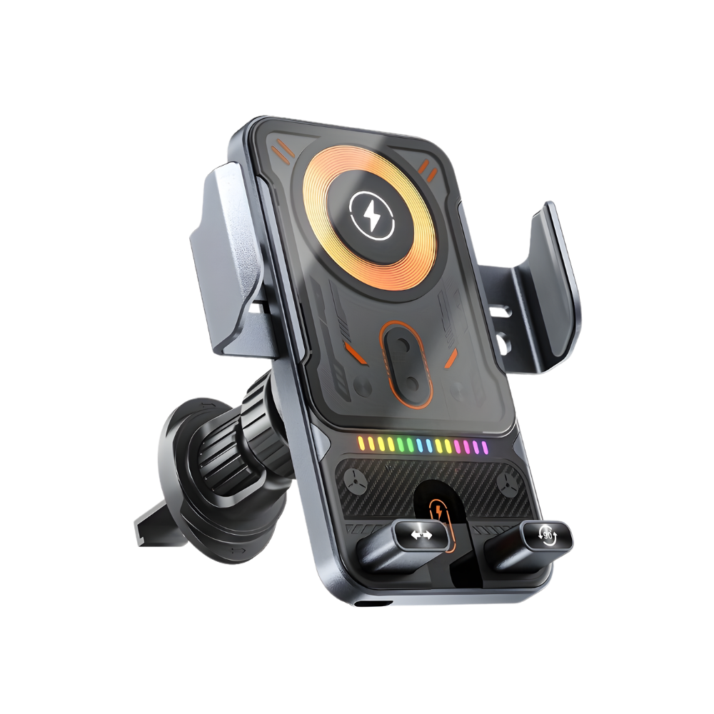 Miles Confidence bilholder med oplader -Sølv - Ozerty