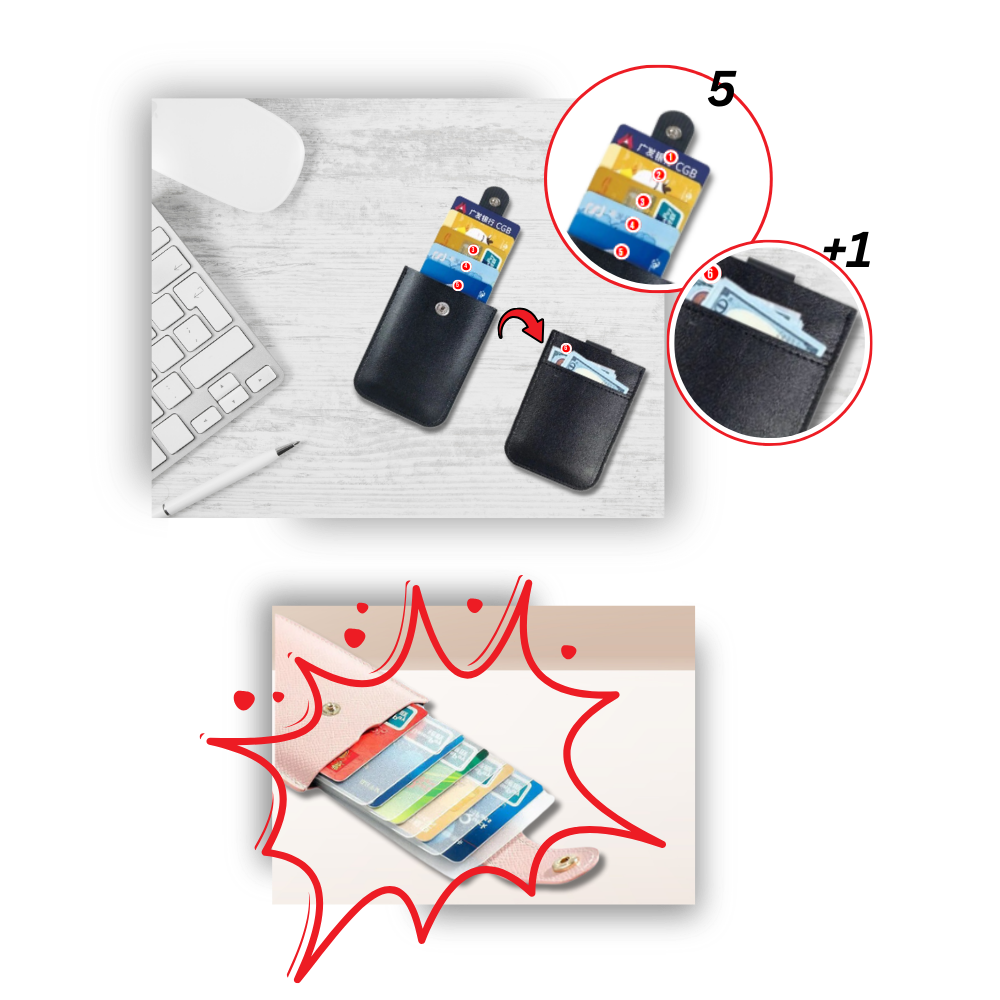 Minimalistisk pung med kortholder
- Ozerty