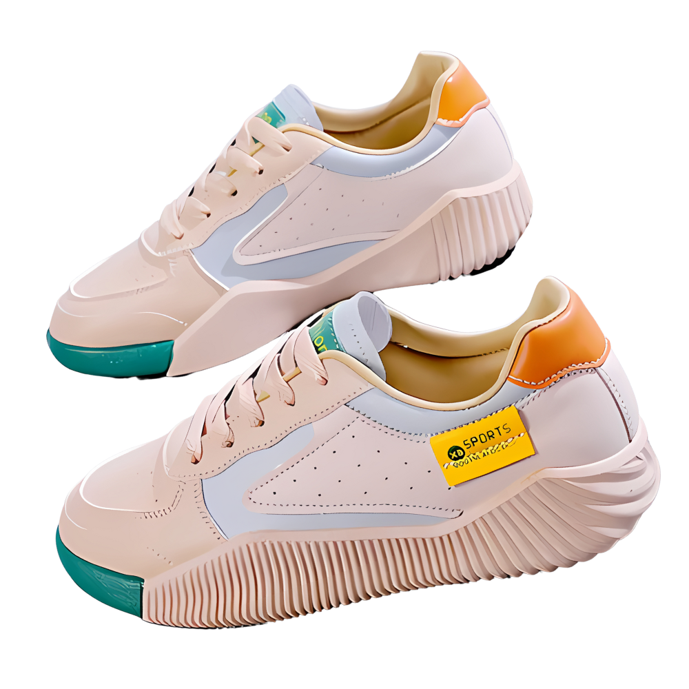 Moderne modebevidste ortopædiske sneakers
-Groovy Blå - Ozerty