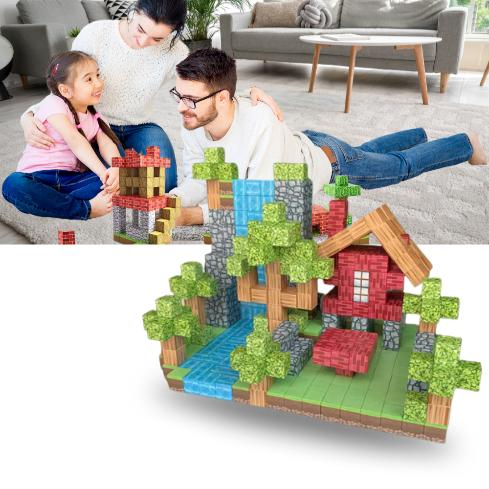 Lærerige Magnetiske Minecraft-klodser - Ozerty