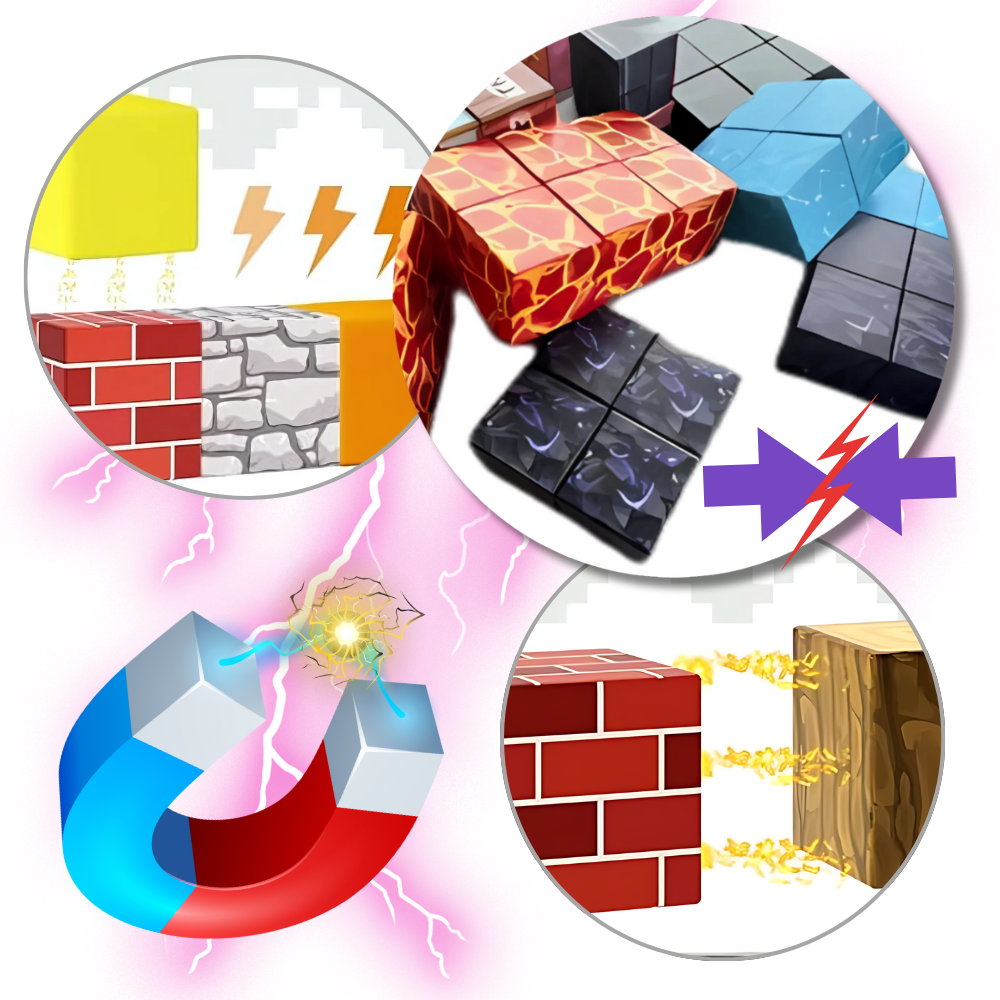 Lærerige Magnetiske Minecraft-klodser - Ozerty