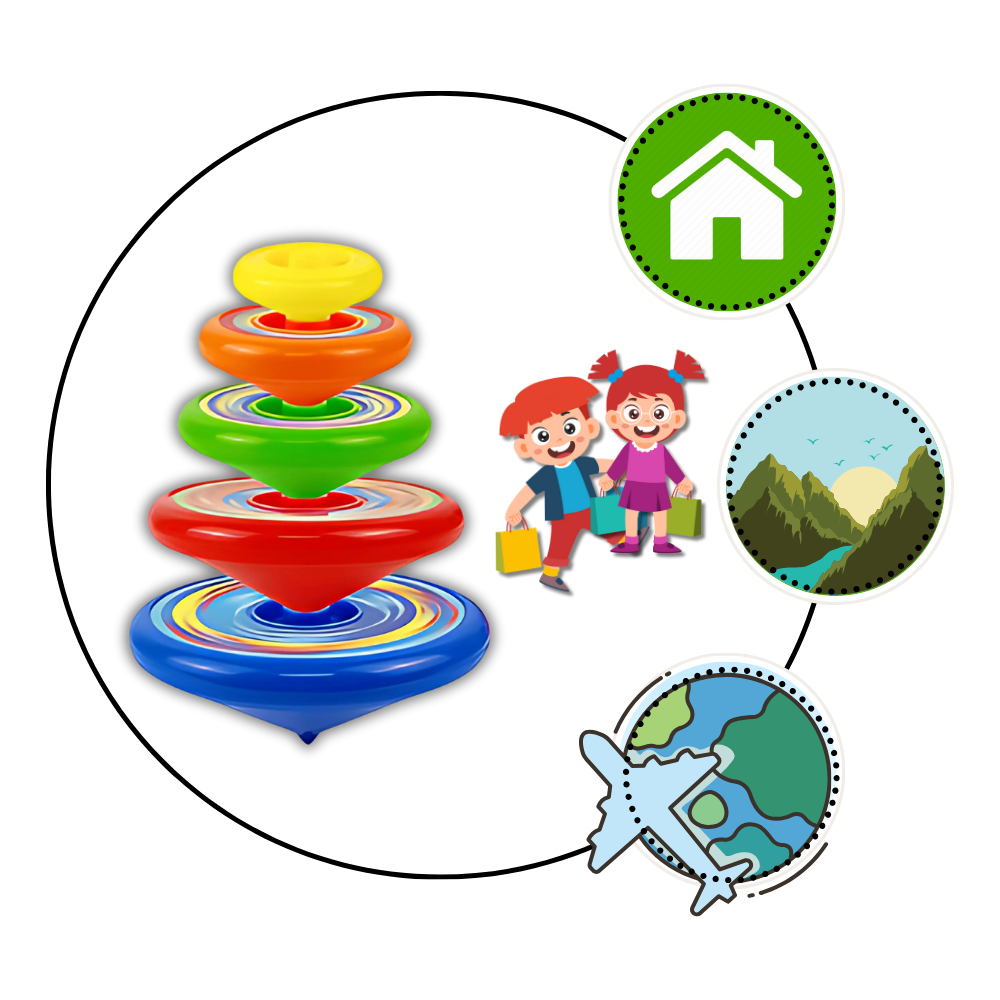 Sjove snurretoppe i flere lag - Ozerty