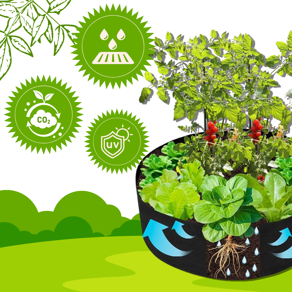 Åndbare multianvendelige plantesække
- Ozerty