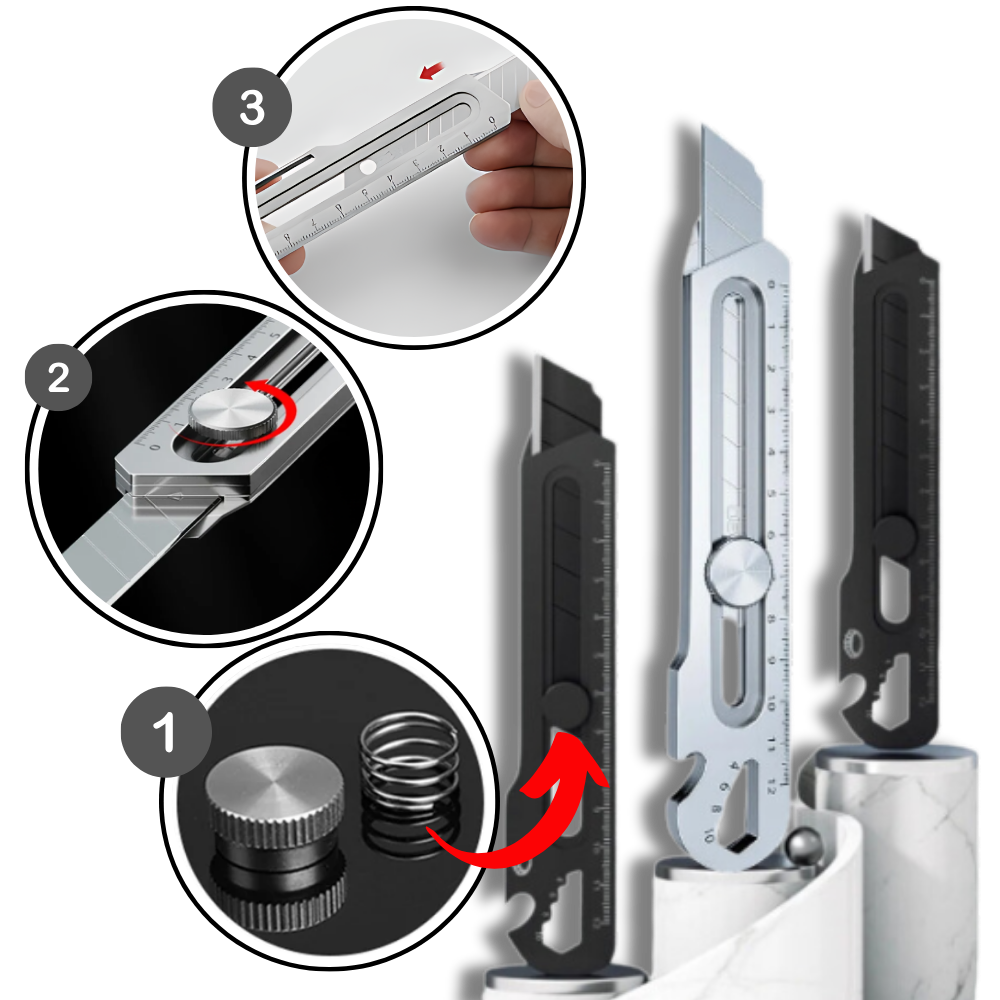 Multifunktionel udtrækkelig hobbykniv
- Ozerty