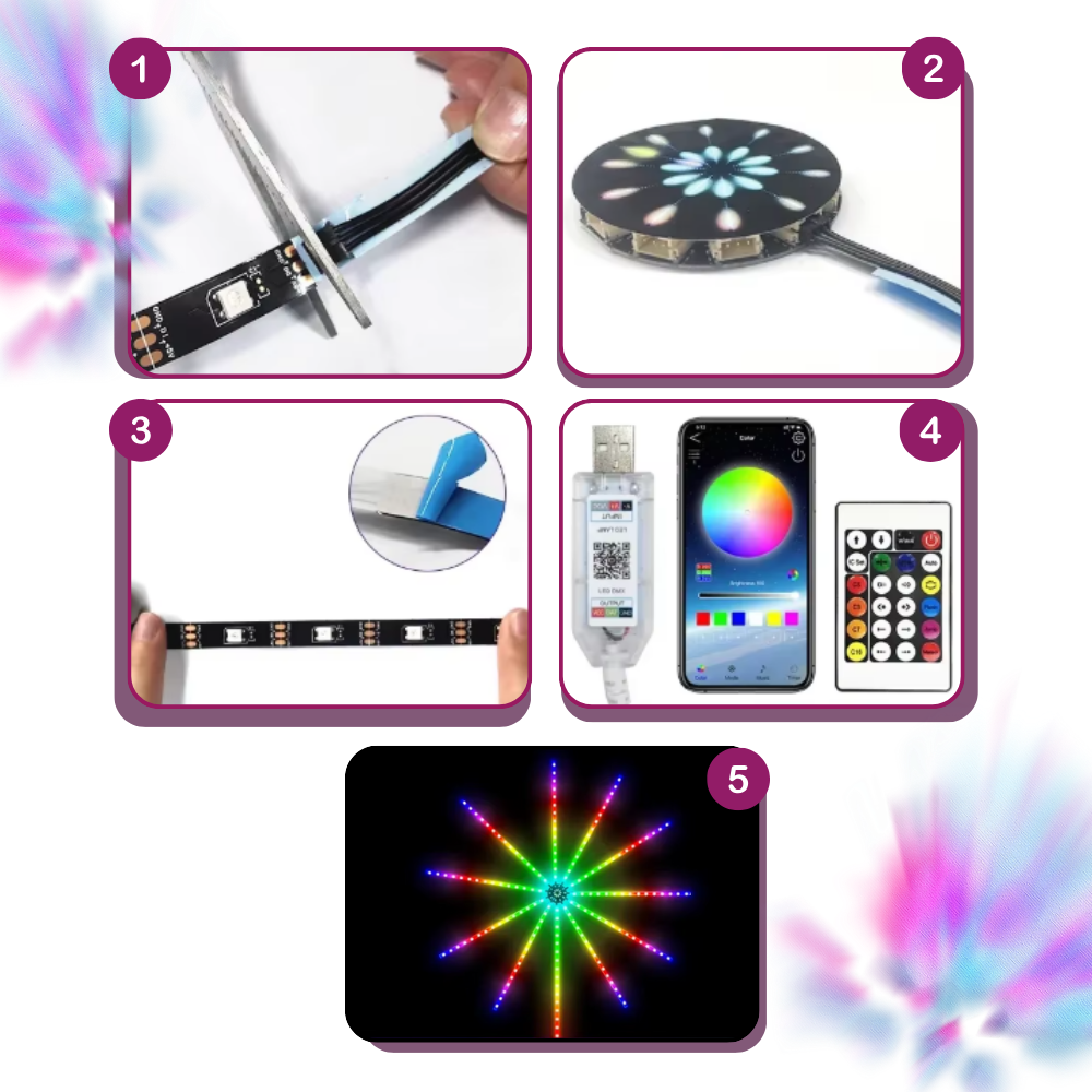 Musiksynkroniserede LED-lysstriber - Ozerty