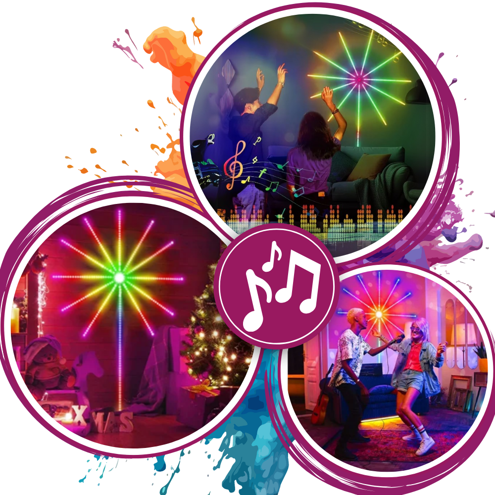 Musiksynkroniserede LED-lysstriber - Ozerty