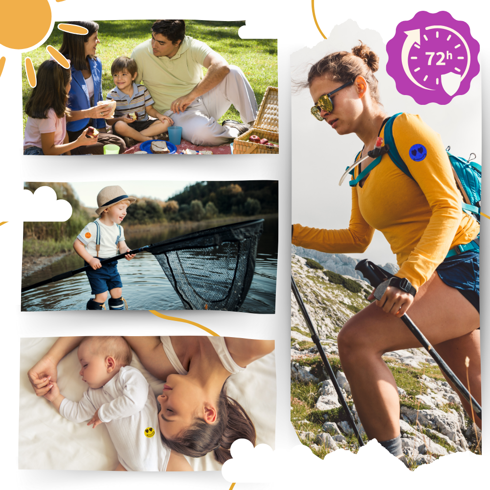 Klistermærker med myggebalsam af naturlige ingredienser
- Ozerty