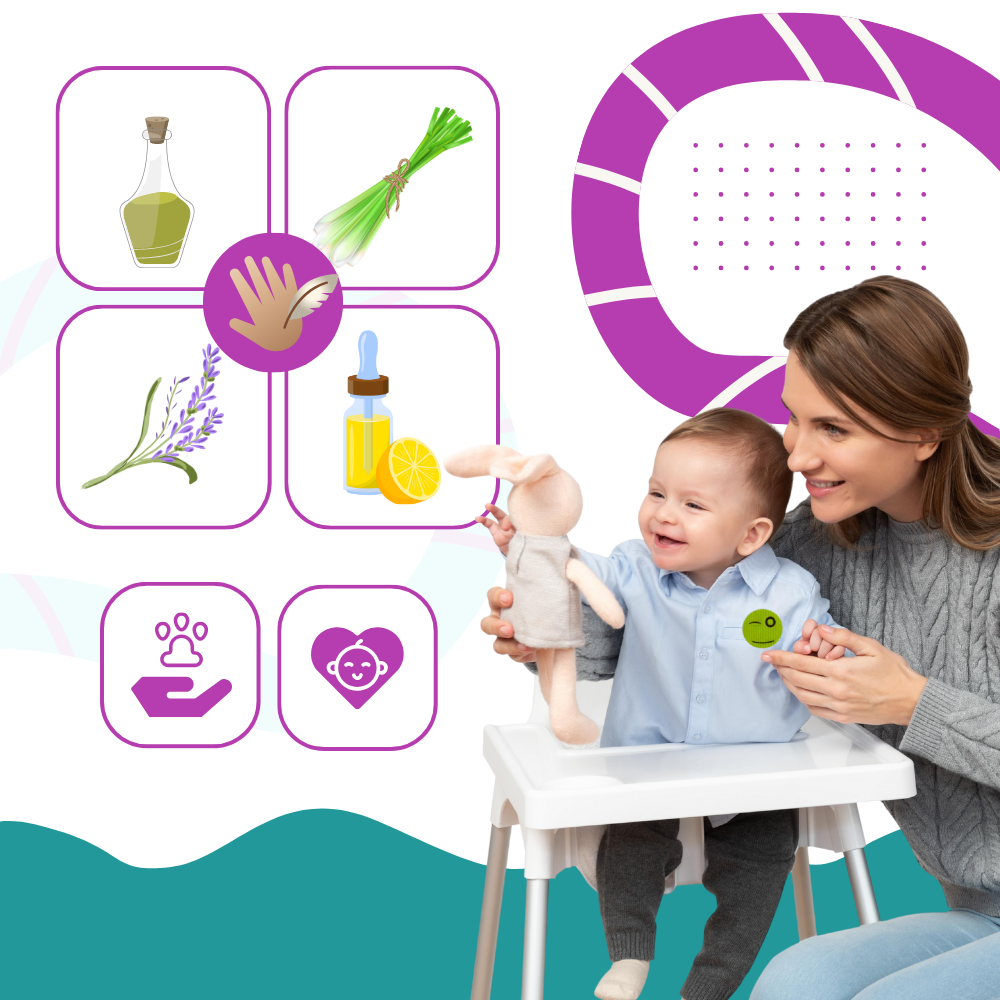 Klistermærker med myggebalsam af naturlige ingredienser
- Ozerty