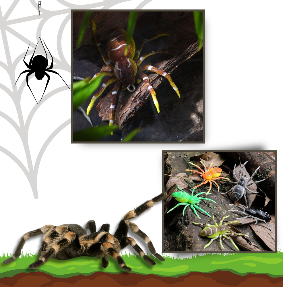 Edderkop med virkelighedstro bevægelser
- Ozerty