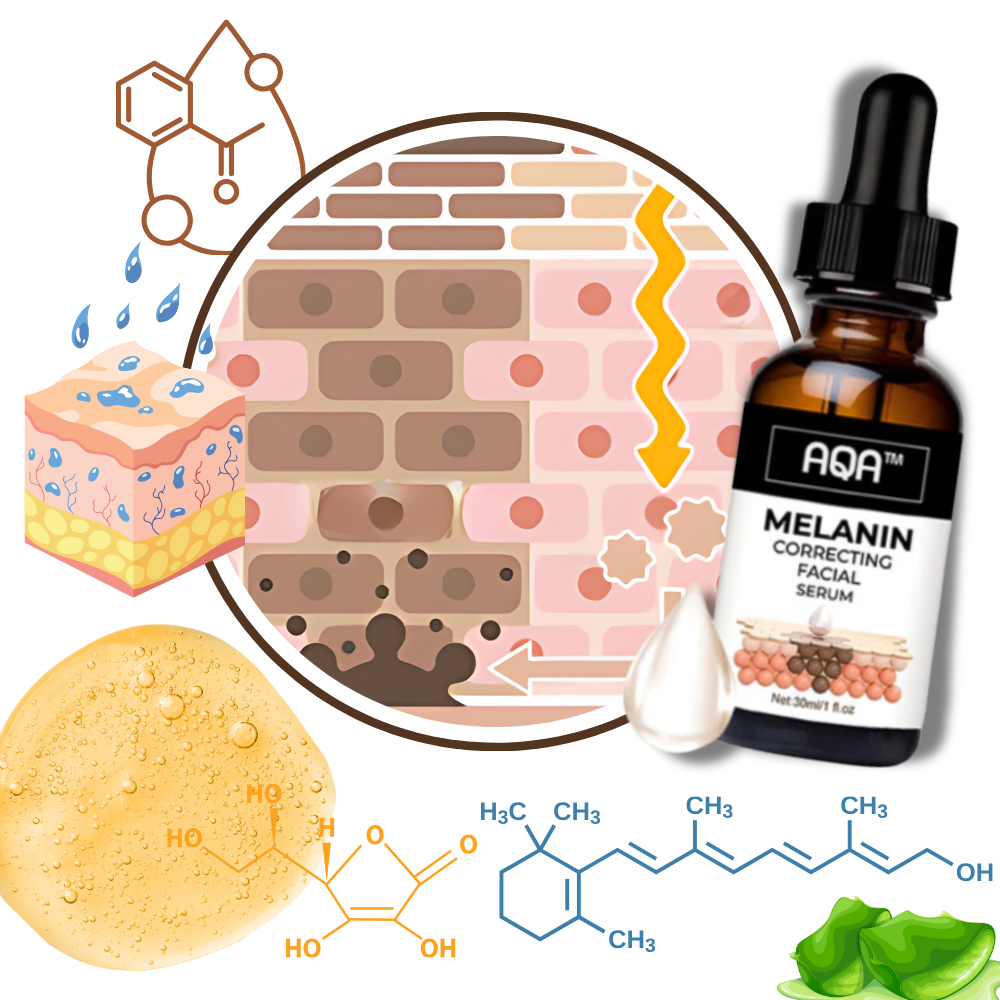 Ikke-fedtet melanin-korrigerende ansigtsserum - Ozerty