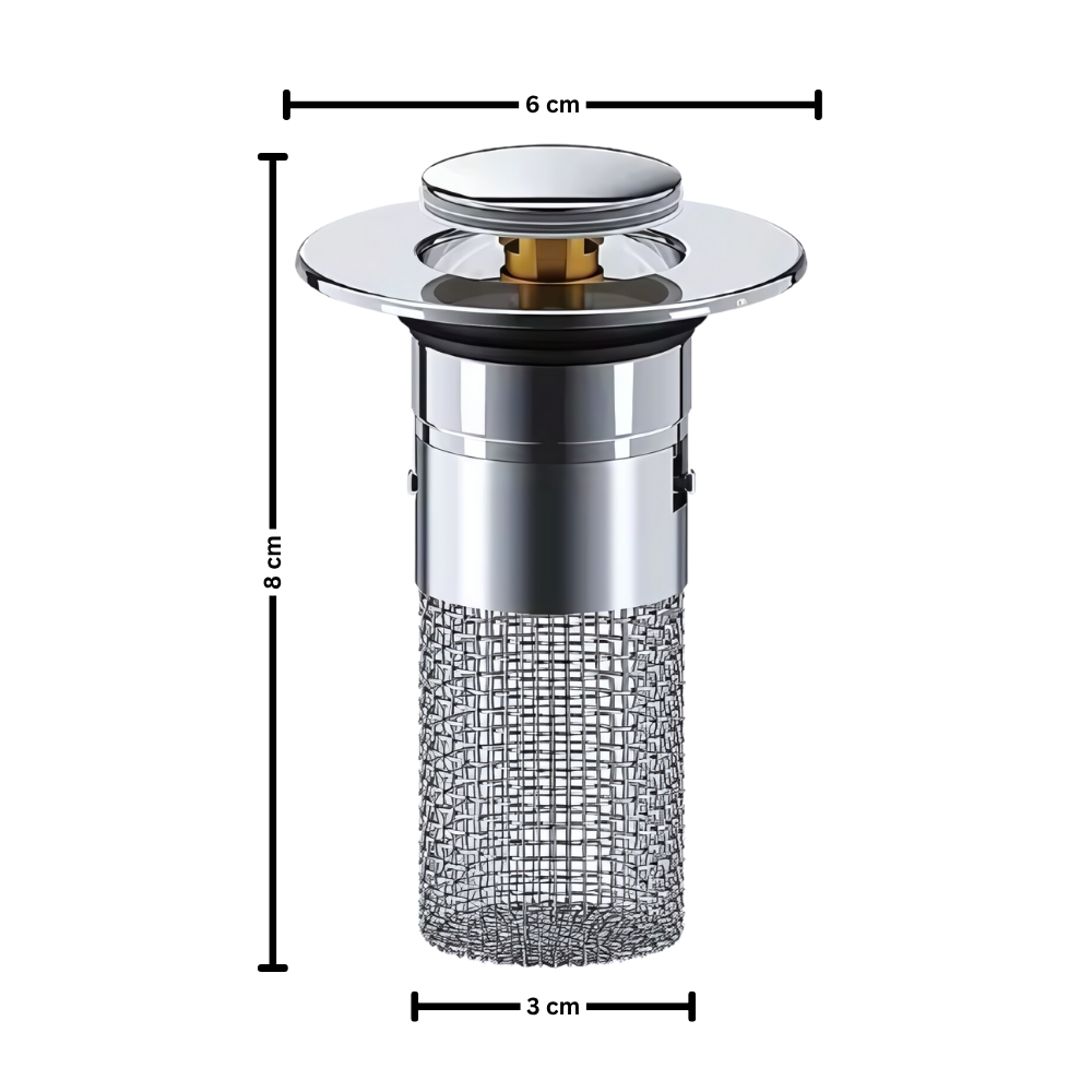 Lugtisolerende pop up-håndvaskstopper